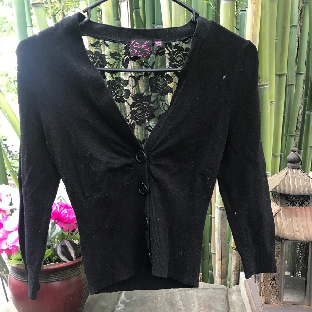 Laced cardigan